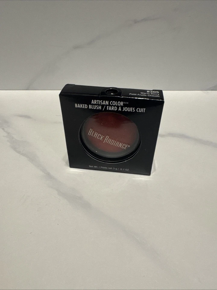 Black Radiance Artisan Color Baked Blush Warm Berry 0.10 Oz
