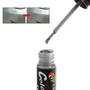 1x Pluma plateada para reparación de pintura de automóvil removedor de arañazos aplicador de capa de retoque cepillo de fijación - Imagen 1 de 11