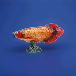 6.3 Inch Red Arowana Fish PVC Toy Ocean Sea Animal Figure Kids Gift - Picture 1 of 3