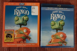 Rango Blu-ray + DVD + Digital Johnny Depp NEW, Sealed - Picture 1 of 3