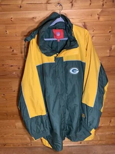 Giacca NFL Green Bay Packers uomo XXL 38” lunga abbigliamento NFL - Foto 1 di 12