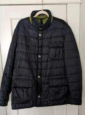 布加迪夹克 XL 尺寸 46r 海军蓝绗缝外套 Air 系列 — 第 1/4 张图片