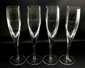 Mikasa Crystal PANACHE 9 3/4" Champaign Flute Glasses * Set of 4 * EXCEL'NT COND - Picture 1 of 2