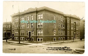 Chicago IL - LANGLEY AVENUE & 62ND STREET - WOODLAWN SECTION - RPPC Postcard - Imagen 1 de 2