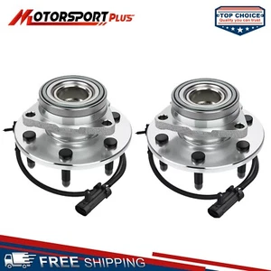 Juego (2) Conjunto de cojinete de cubo de rueda delantera con ABS para Chevy Suburban GMC 4x4 AWD - Imagen 1 de 8