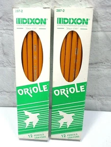 Vintage Dixon Oriole Holzetui Bleistift - #2/HB-287-2 - 2 Packungen - 12 Stück Nagelneu - Bild 1 von 7