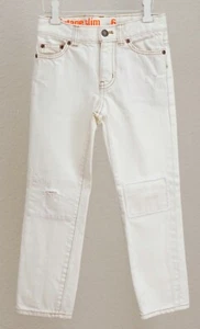 Crewcuts Everyday Boys Vintage White/Ecru Jeans Size 6 NWT - Picture 1 of 6
