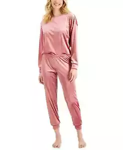 Jenni Jogger & Top Pajama Lounge Set Size XXL Rose Pink Long Sleeve Women's - Picture 1 of 3