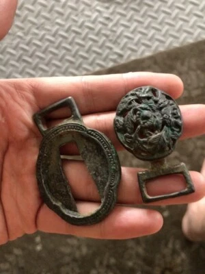 Botões de cobre nativos antigos raros - Imagem 1 de 4