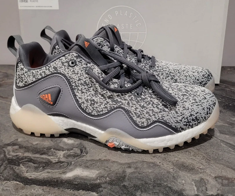 Adidas CODECHAOS 21 PrimeBlue Men's Golf Boost Shoes Grey Orange Size 11 FX6625 - Image 1 of 4