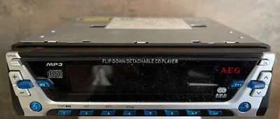 AEG Autoradio flip down detachable cd player mp 3 disc - Bild 1 von 4