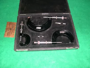 Starrett #436MM Set Of 3 Micrometers (0-75MM) With Standards In Case - Picture 1 of 4