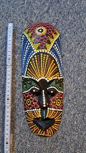 Afrikanische Maske aus Holz, ca. 29 cm - Bild 1 von 2