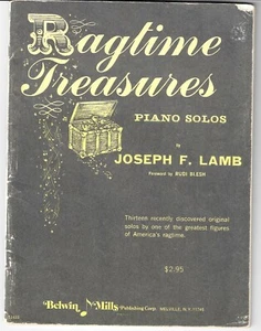 JOSEPH LAMB 13 Ragtime Piano Solos RAGTIME TREASURES Sheet Music Songbook - Picture 1 of 6