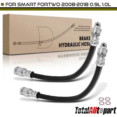 2x Manguera hidráulica de freno para Smart Fortwo 2008-2018 0,9 L 1,0 L delantera izquierda y derecha Foto 1 de 4