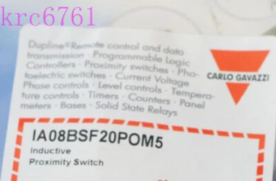 Original CARLO GAVAZZI Induction Switch IA08BSF20PO Inductive Proximity Switch # - Image 1 of 2