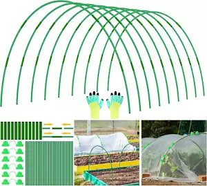 45 PCS Garden Hoops for Raised Beds 9 Sets Garden Tunnel Hoops Greenhouse Hoo... - Picture 1 of 1