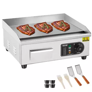 VEVOR Fry Top Elettrico Commerciale 2800W Grill Banco Superficie Piatta 50-300°C - Foto 1 di 12