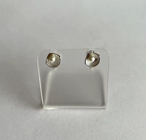 Ohrringe Ohrstecker aus 925 Silber - mini Muschel - Bild 1 von 11