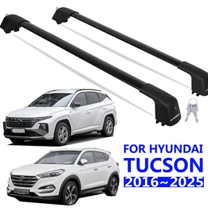 For Hyundai Tucson 2016 - 2025 Anti Theft Cross Bar Roof Rack Cargo Carrier Car - Picture 1 of 11