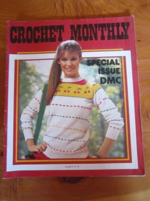 CROCHET PATTERN BOOK CROCHET MONTHLY SPECIAL ISSUE DMC NO. 4  ** MUST SEE - Image 1 of 2