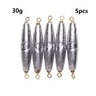 Swivel Double ring Lead Sinkers Olive Shaped Fishing Sinker Tackle Weights