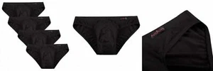Avidlove Men Underwear Micromodal Bikinis 4 Pack Briefs Medium, Style 1:black - Picture 1 of 8