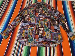 Vintage 90s Mens Buttom Up shirt Guess  by George Marciano Size Large