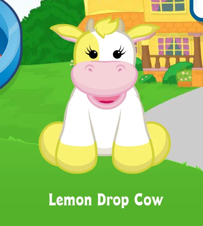 Webkinz Lemon Drop Cow Virtual Adoption Code Only Messaged Webkinz Cow Code Moo! - Image 1 of 1