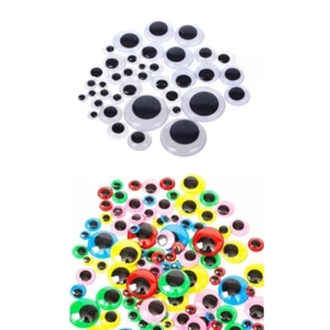 Black White Wiggle Googly Eyes Colorful Googly Eyes for School Art Craft Project - Zdjęcie 1 z 8
