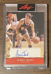 JERRY WEST 2022 LEAF PRO SET SPORTS RED ENCASED CERTIFIED AUTHENTIC AUTOGRAPH - Picture 1 of 12