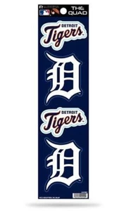 Detroit Tigers Decal The Quad Die-Cut 4 Piece Auto Stickers Set  - Picture 1 of 1