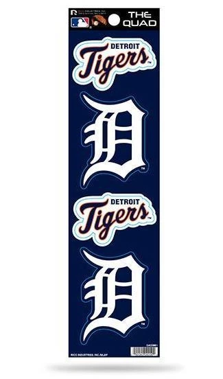 Detroit Tigers Decal The Quad Die-Cut 4 Piece Auto Stickers Set  - Image 1 of 1
