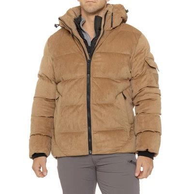 POINT ZERO Men's Jacquard Corduroy Puffer Jacket - Image 1 of 3