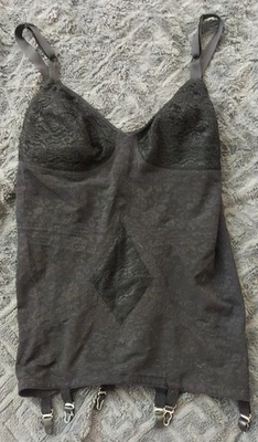 Vintage Black Rago All In Girdle XL 40 Garters Adonna Vassarette Bestform - Image 1 of 2