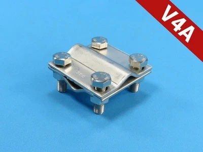 HÖRR EDELSTAHL Edelstahl Blitzschutzdraht Kreuzverbinder V4A Bandstahl Universal Blitzableiter