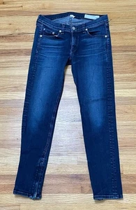 Rag & Bone Women's 28 Blue Jeans Denim Cotton Capri Skinny 5-Pockets Workwear - Picture 1 of 12