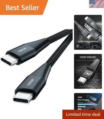 6.6ft USB C to USB C Charging Cable - 2 Pack, Enhanced Durability & Safety - Image 1 of 4