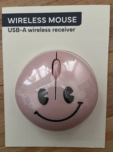 Target Bullseye's Smile Light Pink Vivitar Wireless Computer Mouse NEW IN PACK - Picture 1 of 2