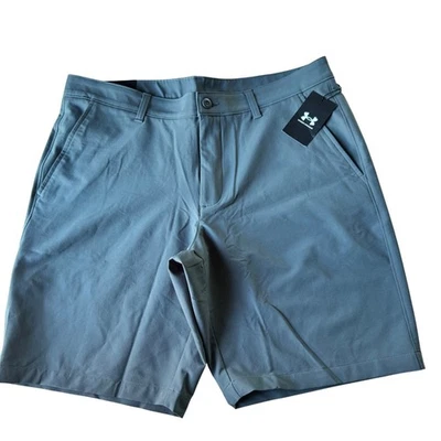 Under Armour Shorts Mens 38 Gray Chino Performance Golf Tech Stretch 10" Inseam - Image 1 of 4