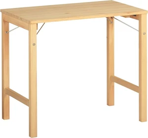 Muji Pine Wood Foldable Table W80xD50xH70cm Rectangle Compact Size NEW Japan - Picture 1 of 9