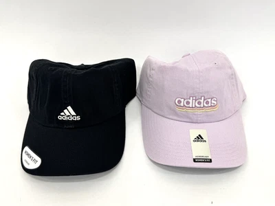 Lot of 2 adidas Saturday 2.0 Baseball Cap Black Cotton Twill, Pink Graphic NWT - Image 1 of 4