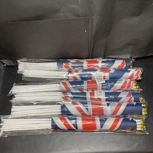 X132 Large Union Jack Waving Flags Wholesale Job Lot Clearance Resell Car Boot - Picture 1 of 6