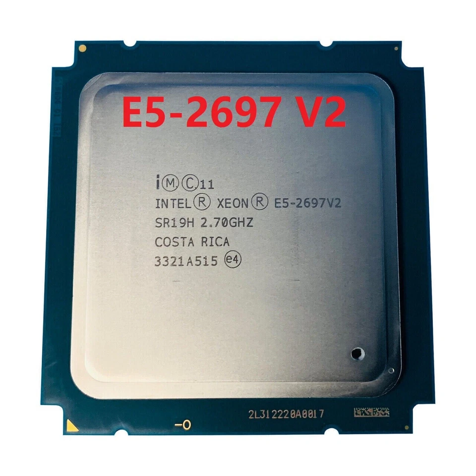 Intel Xeon E5-2697 V2 LGA2011 Server CPU Processor 2.7GHz 12 Core SR19H 130W - Image 1 of 4
