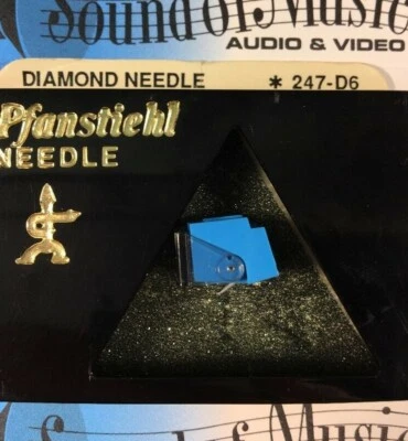 NEW Pfanstiehl 247-D6 Diamond Needle Stylus 247d6 Empire S40 S45E 140C 245E best - Image 1 of 4