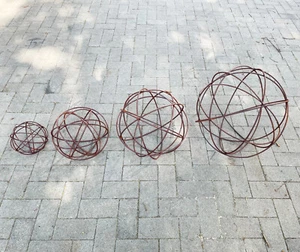 Drahtkugel Kugel 20cm bis 50cm Edelrost Rost Metall Ball Eisenkugel Rostkugel - Bild 1 von 9