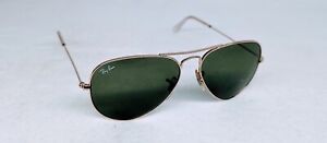Ray-Ban Aviator Classic Sonnenbrille  Gold/Green 130mm Original Vintage Retro 90