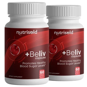 ( 2 Bottles ) BeLiv - Promotes Healthy Blood Sugar Levels -120 Capsules - Picture 1 of 5