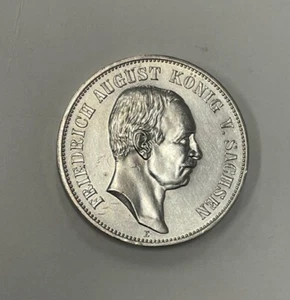 Saxony (Germany) - 1914-E Large Silver 5 Mark - Popular & Nice - Picture 1 of 5