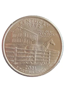 2001 P ERROR Kentucky Quarter Circulated Great Shape - Picture 1 of 6